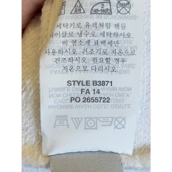 J.CREW White Crewneck Sweatshirt Size XS Preppy Coastal Classic Summer - Picture 13 of 14